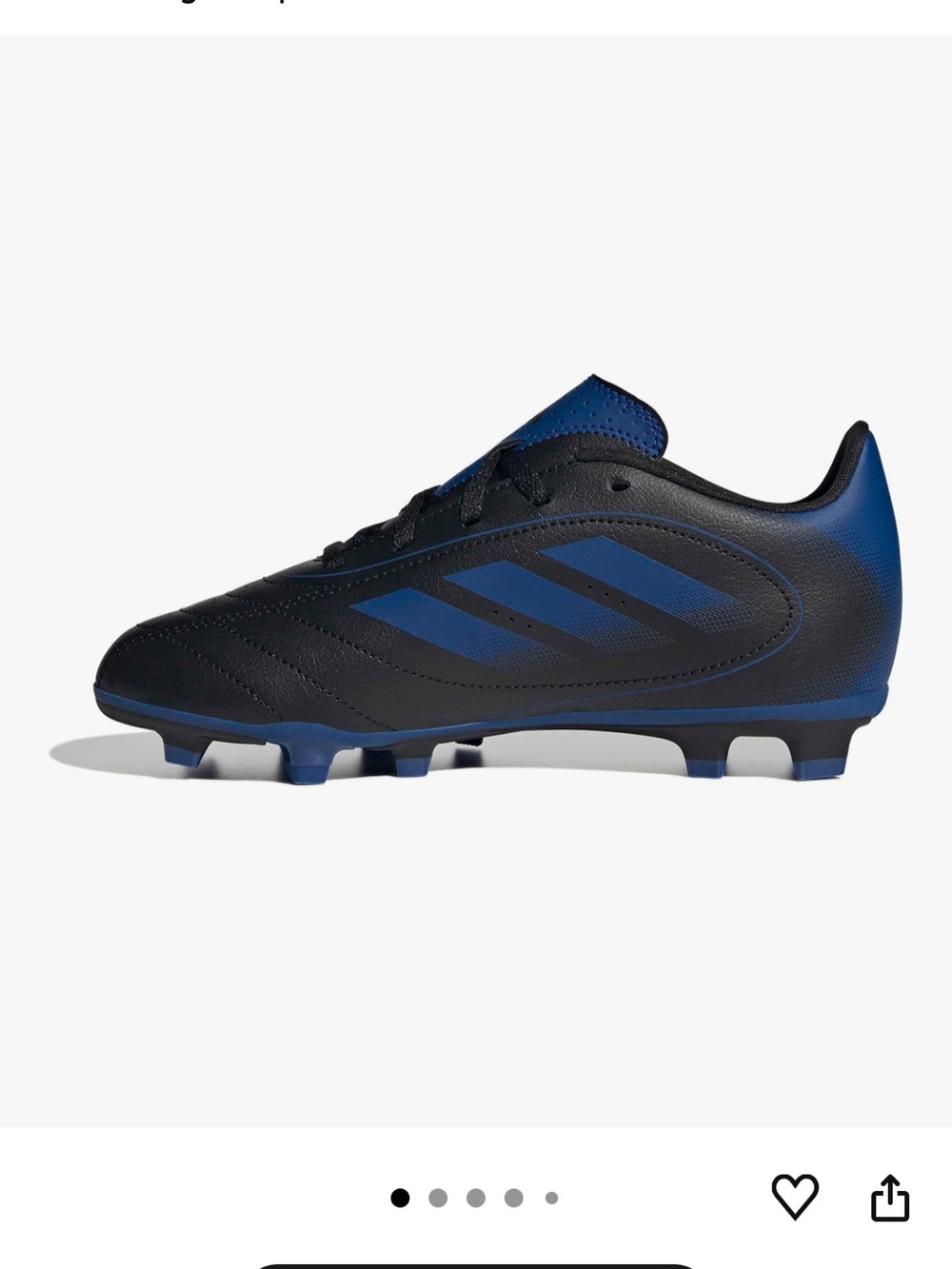 adidas Kids Soccer Cleats - Black and Blue